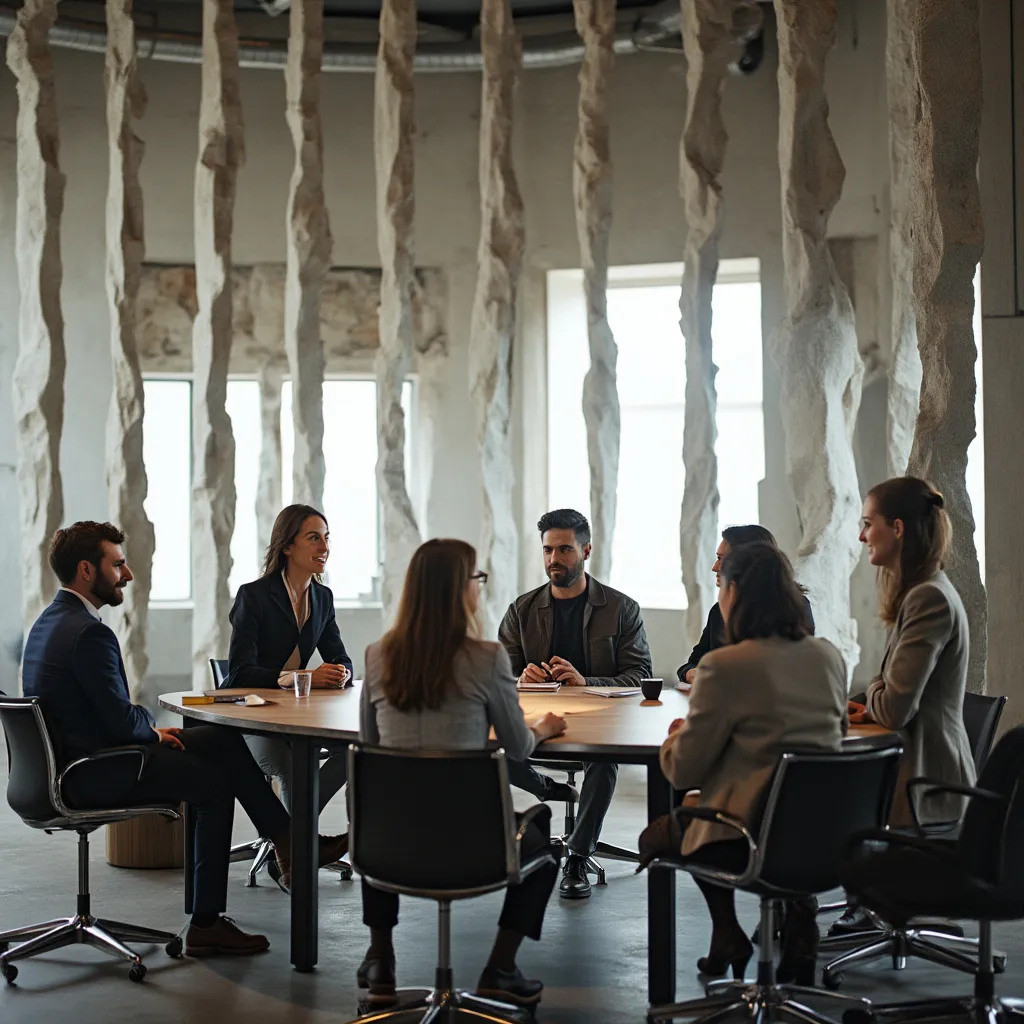 Team of career transition experts collaborating