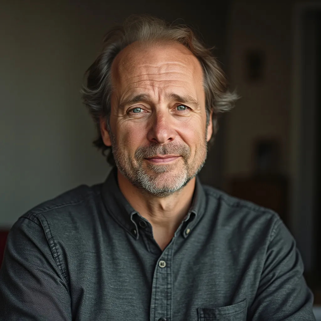 Senior professional giving testimonial